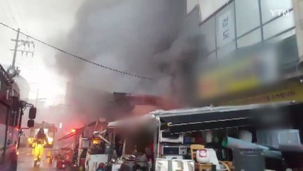 진주 복합건축물 화재...재산피해 8천여 만 원 / YTN