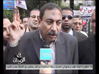 فيديو تغطية قناة التحرير لاعتصام المحامين بسبب قانون السلطة القضائية