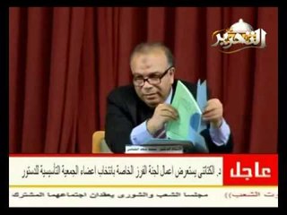 د  الكتاتني يستعرض طرق اختيار أعضاء الجمعية التأسيسية