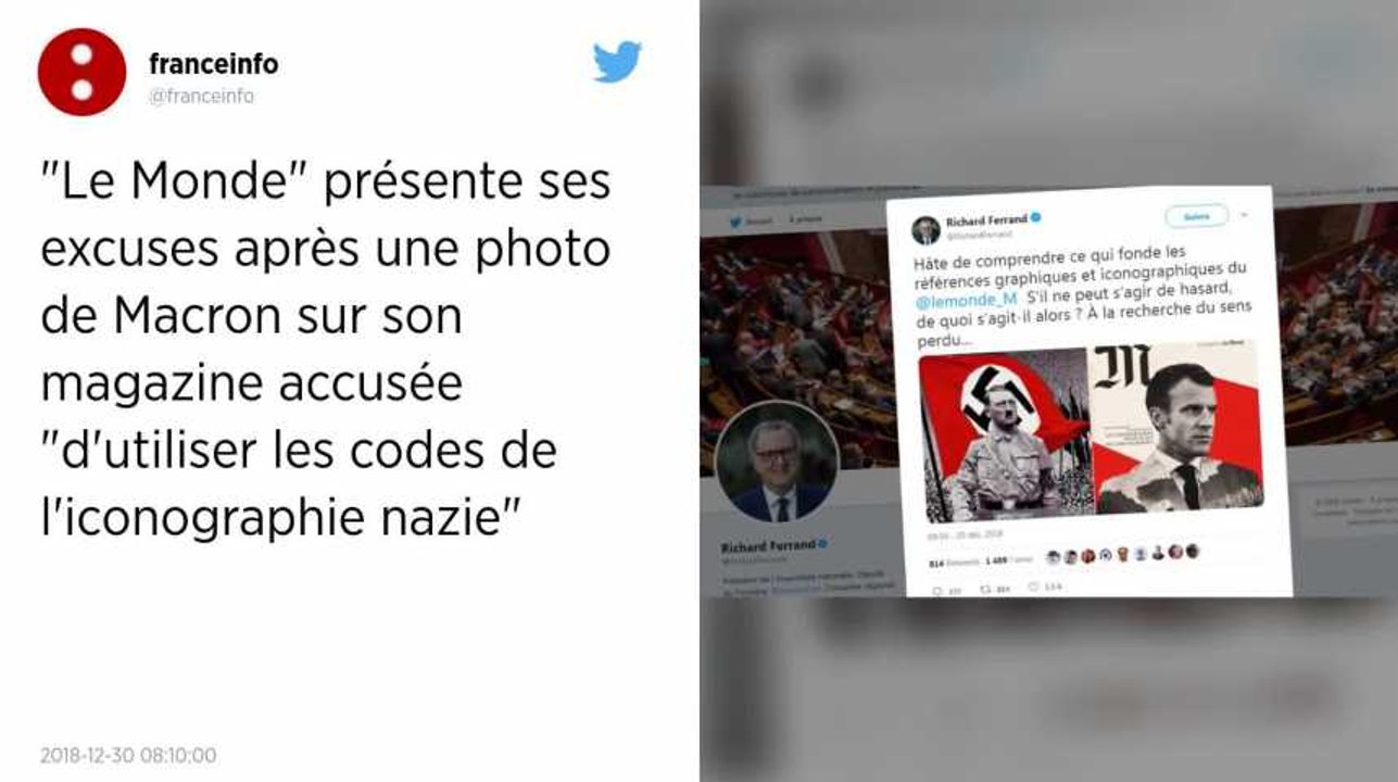 Le Monde présente ses excuses après un montage photo de Macron rappelant la propagande nazie