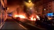 شاهد: إضرام النار في سيارات أمام مقر صحيفة لو باريزيان في باريس