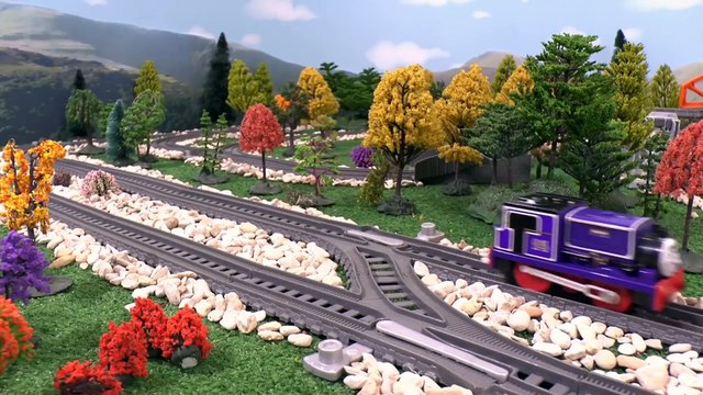 Disney Toy Story Crossy Road with Mickey Mouse Buzz Lightyear Woody and the Thomas and Friends Toy Trains for kids and children