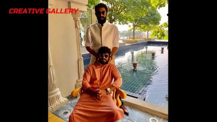 Ram Charan Rama Rao and Rana Celebrations at Rajamouli son Marriage