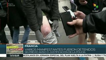 Tải video: Francia: intensa represión contra manifestantes de Chalecos Amarillos