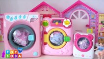 Baby Doll Washing Machine Laundry Play Alphabet ABC Toy Soda