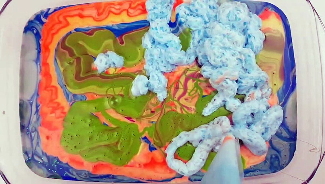 Making slime with piping bags #5