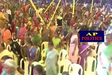 CM Chandrababu Grand Entry at Dharma Porata Deeksha - AP Politics