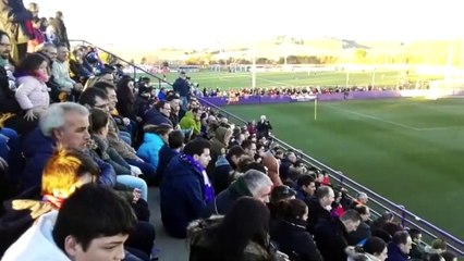 Locura en la Vuelta del Real Valladolid a los Entrenamientos