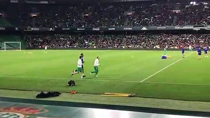 Junior Realiza Carrera Continua en el Entrenamiento del Betis