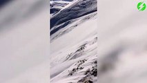 Le cauchemar du skieur hors piste... plaque à vent qui se décroche