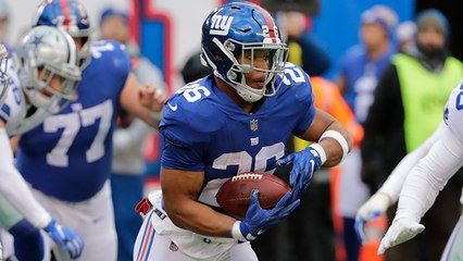 Saquon sets single-season reception record for rookie RB