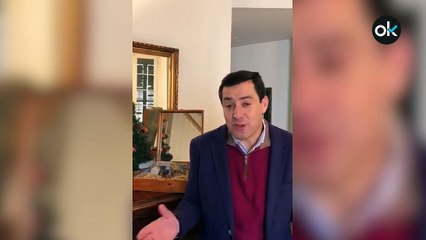Juanma Moreno celebra el cambio en su mensaje navideño