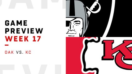 Raiders vs. Chiefs Week 17 preview | NFL Playbook