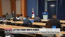 Kim Jong-un writes letter to President Moon, calls for more summits in 2019