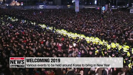 Boshingak bell-tolling ceremony and other events being held to bring in New Year
