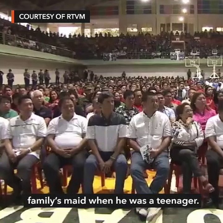 Duterte 'confesses' he molested their maid as a teen
