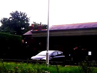 Old goods - engine shed at Chichester railway station now a smith and western eatery