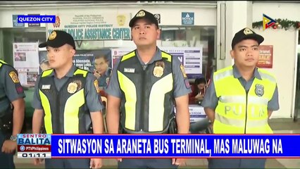 Sitwasyon sa Araneta Bus terminal, mas maluwag na