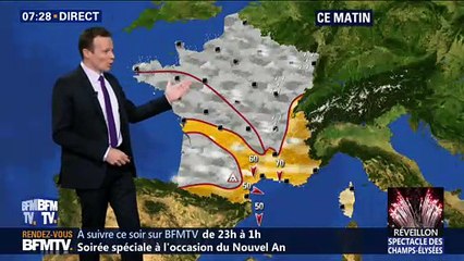 La météo pour ce lundi 31 décembre 2018