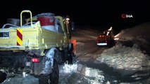 Kar yolları kapattı, Nazmiye Nine'ye 3 saatlik çalışmayla ulaşıldı