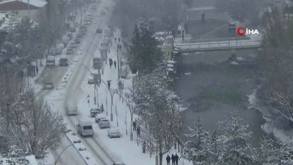 Bayburt'ta Kar Yağışı Hayatı Olumsuz Etkiliyor