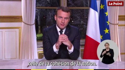 Nouvel an : quand Emmanuel Macron annonçait 2018 comme "l'année de la cohésion"