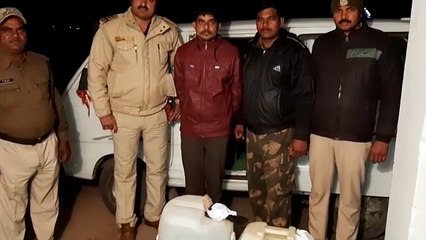 १०० लीटर,अवैध ओ पी शराब सहित शराब बनाने की सामग्री पकड़ी