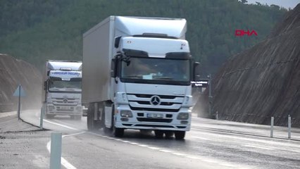 Mersin Anamur'da Yol Çöktü