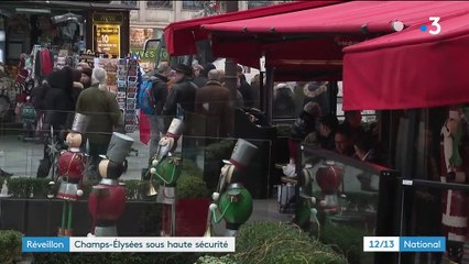 Réveillon : les Champs-Élysées sous haute sécurité