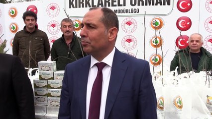 Fidan dikimi teşviki için ücretsiz paket yeşil çay dağıtıldı - KIRKLARELİ