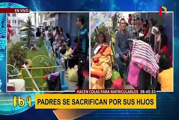 VMT: padres realizan largas colas para matricular a sus hijos en nido