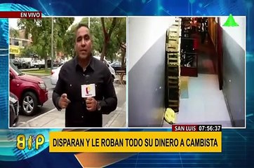 San Luis: cambista fue asaltado y baleado en el estómago