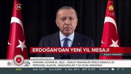 Erdoğan'dan yeni yıl mesajı
