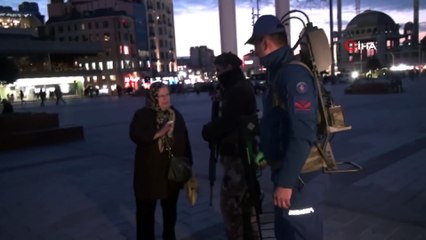 Taksim Meydanı’nda Drone Savar’lı önlem