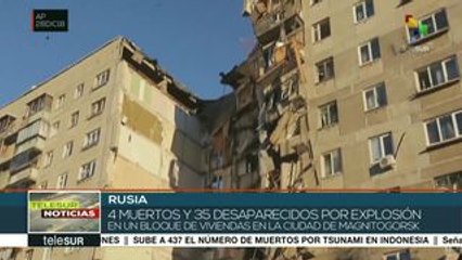 Explosión en Rusia provoca 4 muertos y 35 desaparecidos