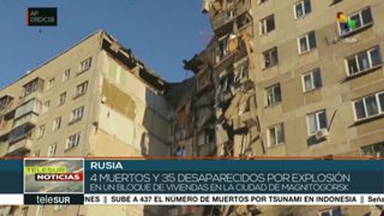 Explosión en Rusia provoca 4 muertos y 35 desaparecidos