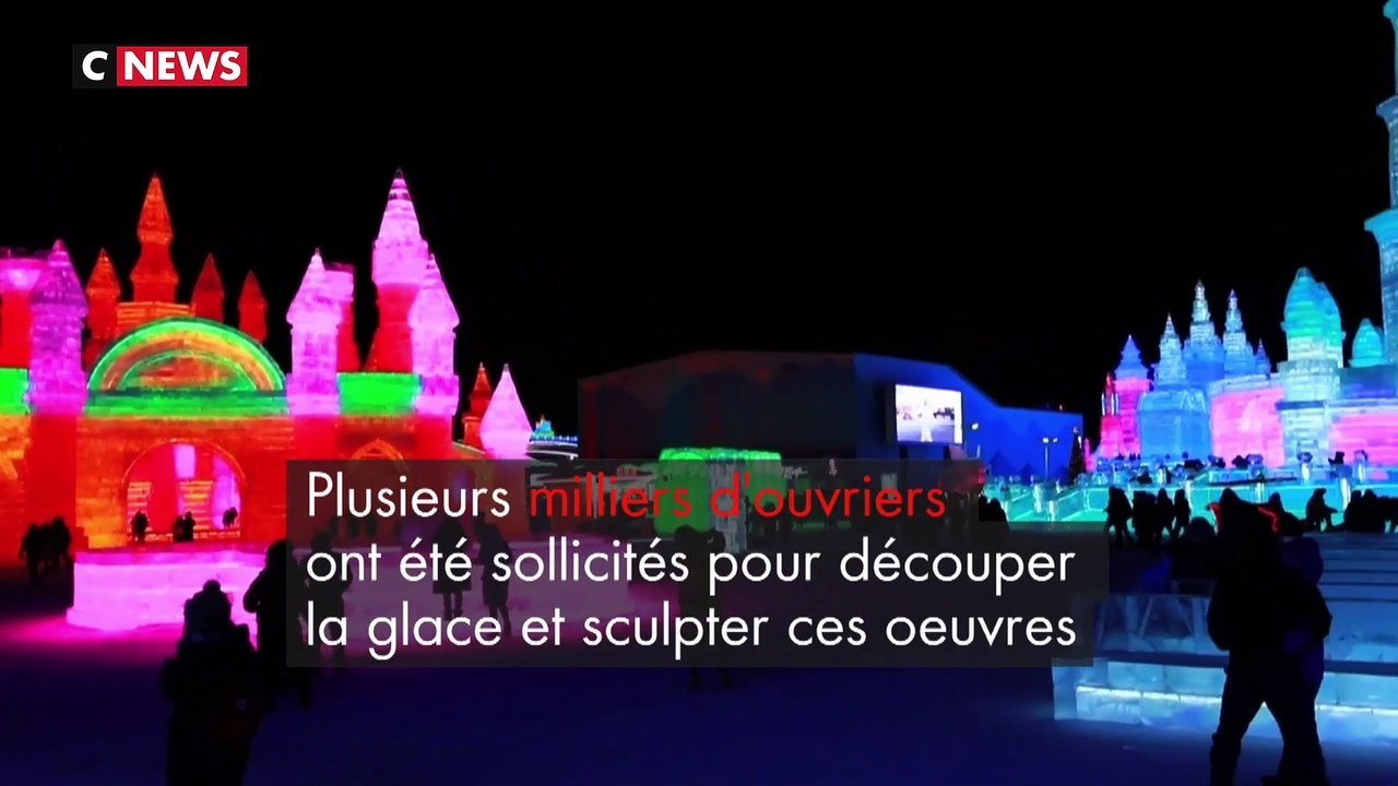 Chine : le festival de sculptures sur glace et neige