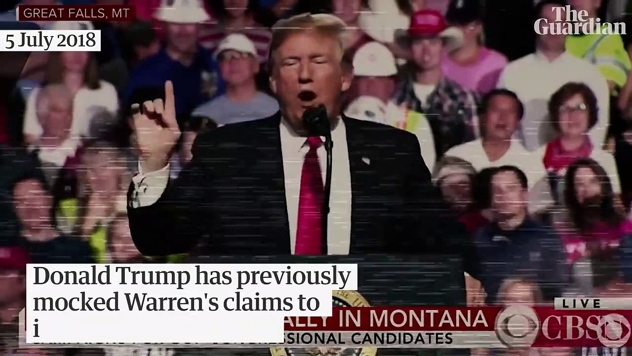 Elizabeth Warren hits back at  Donald Trump by releasing DNA test