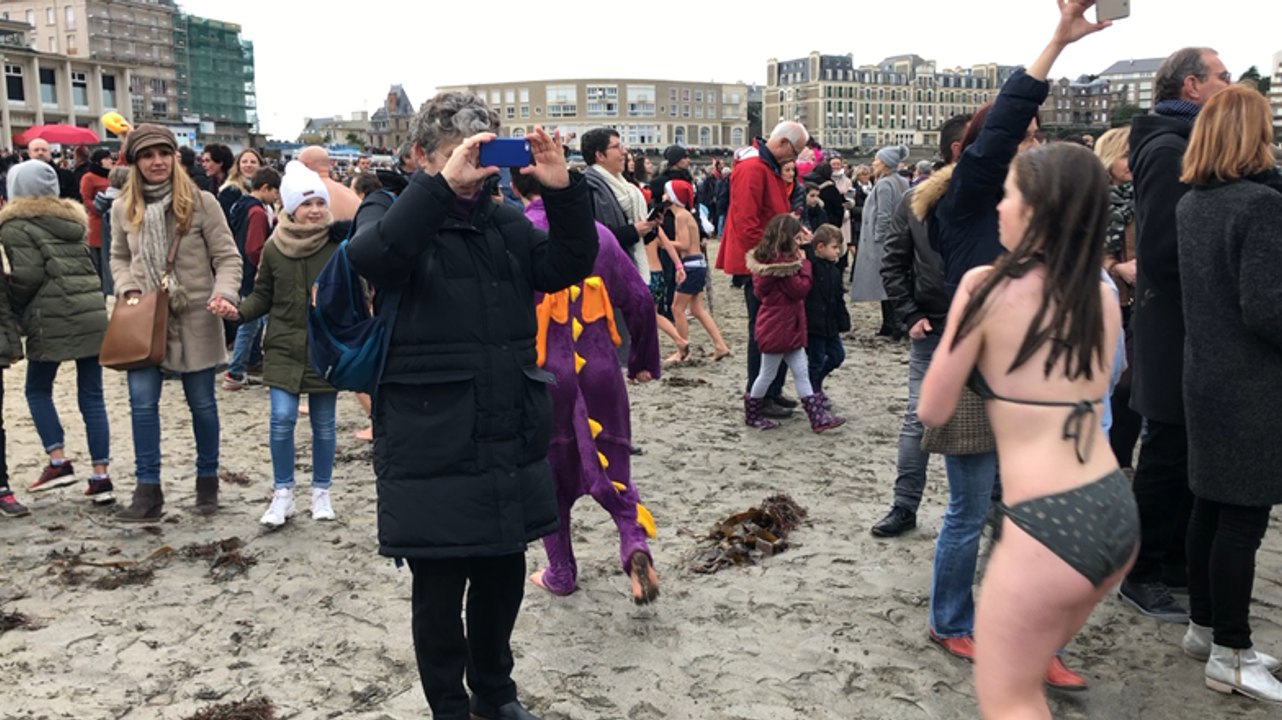 Dernier bain de l’année 2018 à Dinard