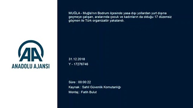 Ege Denizi'nde düzensiz göçle mücadele - MUĞLA