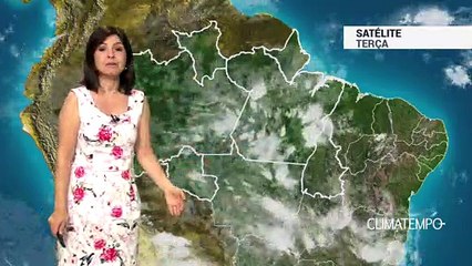 Previsão Norte – Pancadas de chuva com raios