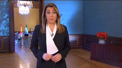 Susana Díaz pronuncia su último discurso de Navidad como presidenta de la Junta de Andalucía