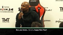 Mayweather's press conference stopped for New Year's Eve countdown