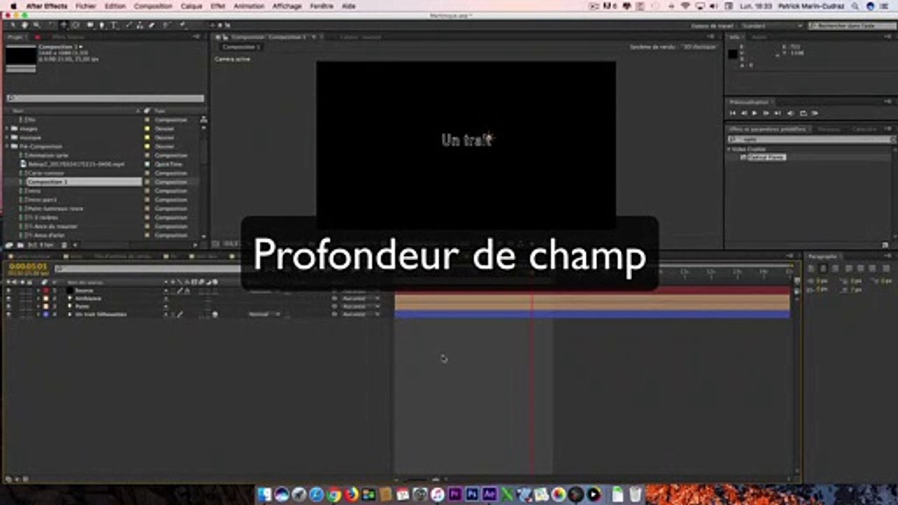 Profondeur de champ avec After Effects