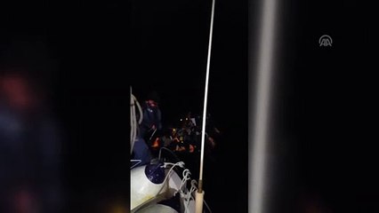 Sürüklenen bottaki 47 düzensiz göçmen kurtarıldı - ÇANAKKALE