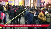 Taksim’de şüpheli çanta paniği