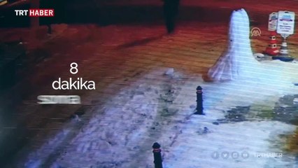 Kardan adama yumruk atıp kaçtı