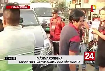 PJ dicta cadena perpétua contra César Alva Mendoza, asesino de Jimenita