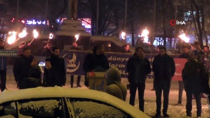 Ardahan'da Doğu Türkistan'daki Çin zulmü protesto edildi