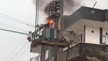 Elektrik Trafosu Patladı